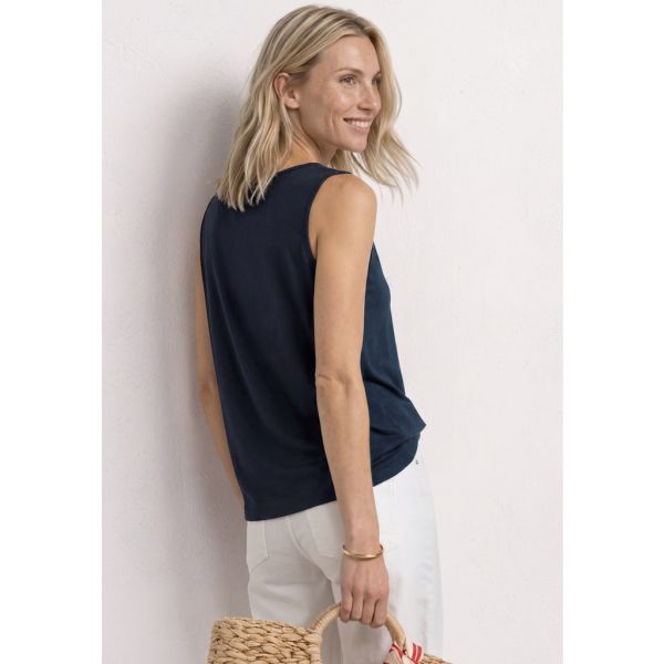 Street One knoop top deep blue 324995 11238