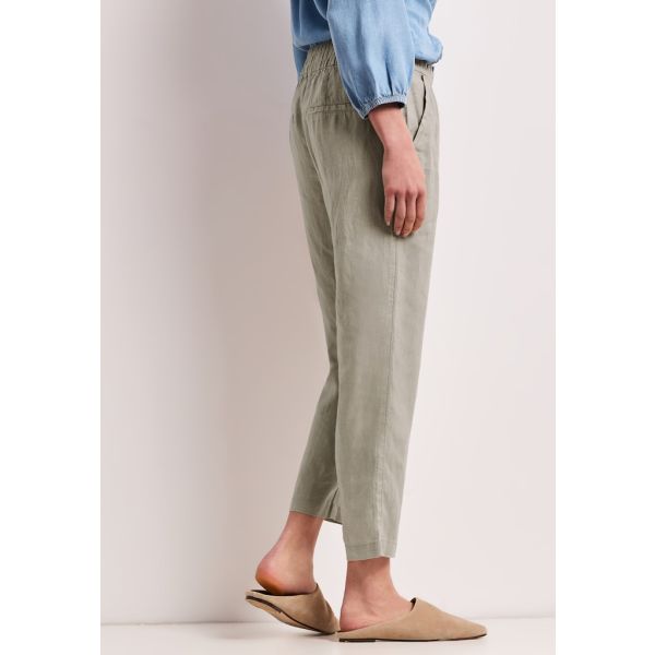 Street One 7/8 linnen broek timeless beige 379809