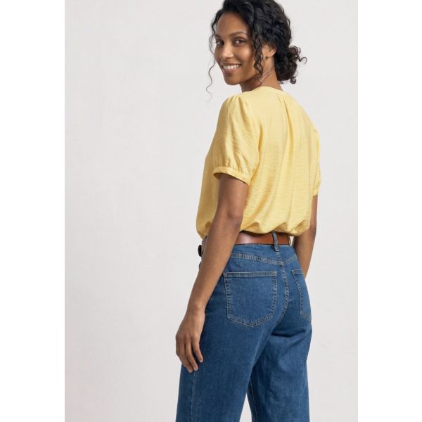 Street One blouse soft yellow 346521 17607