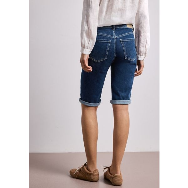 Street One denim short dark blue 380314 17689