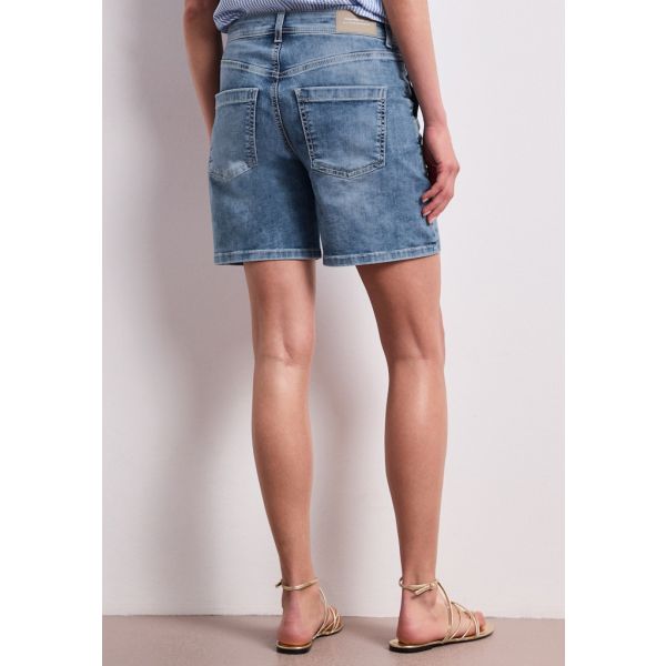 Street One denim short mid blue 380304 17691