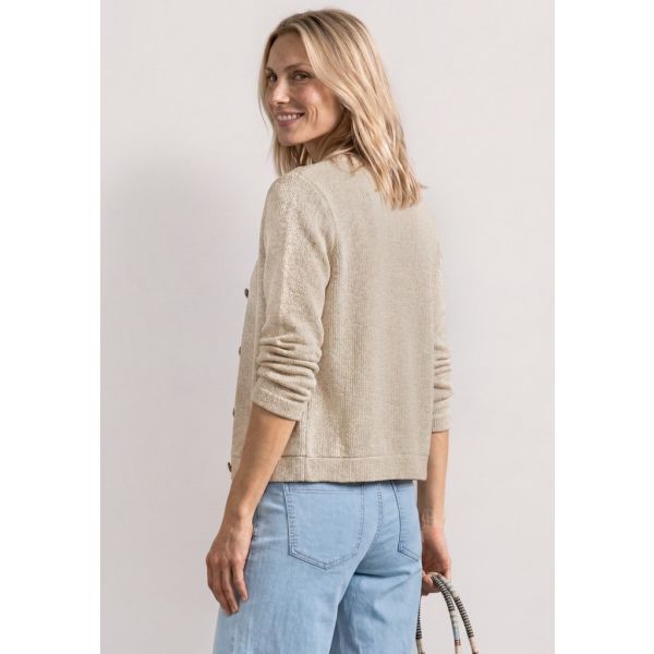 Street One knopen vest clay sand 325602 17727