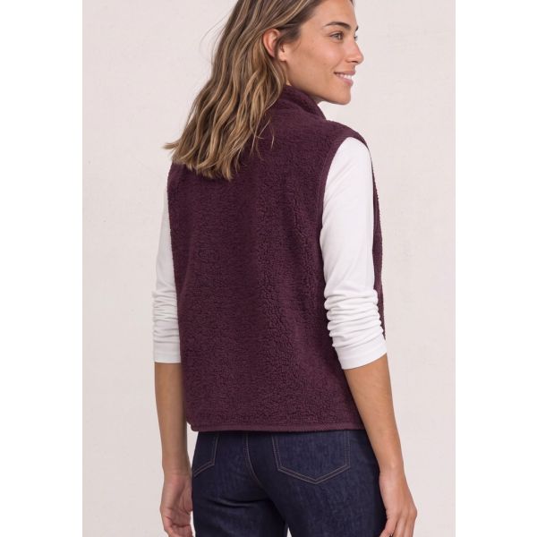 Street One teddy gilet rustic rouge 220315 17820