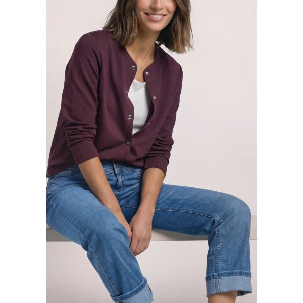 Street One knopen vest rustic rouge 325710 17820