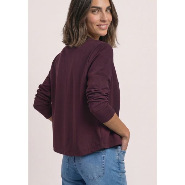 Street One knopen vest rustic rouge 325710 17820