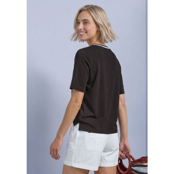 Street One shirt black coffee 325699 17874