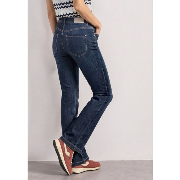 Street One bootcut denim dark blue wash 380891 180
