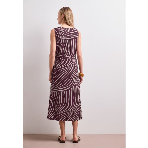 Street One viscose print jurk rouge 144973 27820