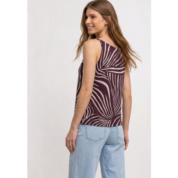 Street One print top rustic rouge 325463 27820