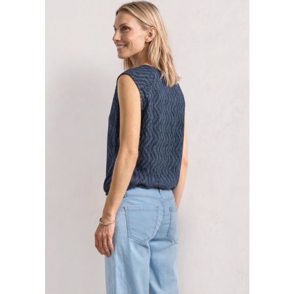 Street One print top ashen blue 325634 27867