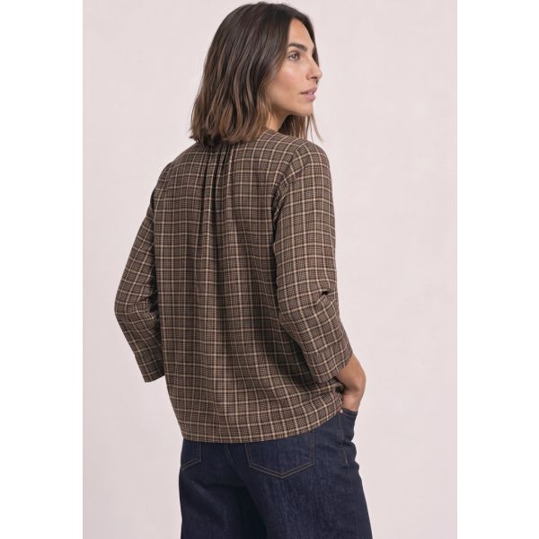 Street One ruit blouse black coffee 346939 27874