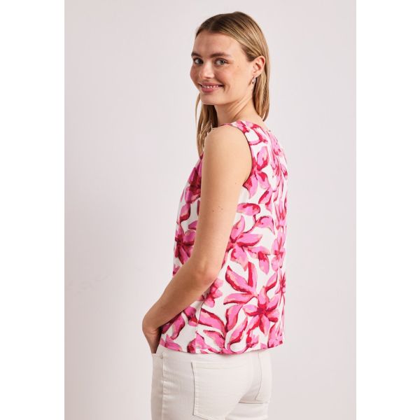 Street One print top off white 325282 30108