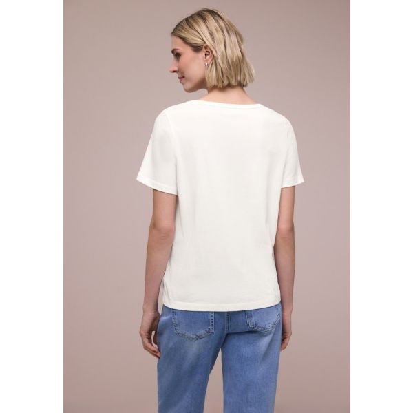 Street One print shirt off white 325310 30108