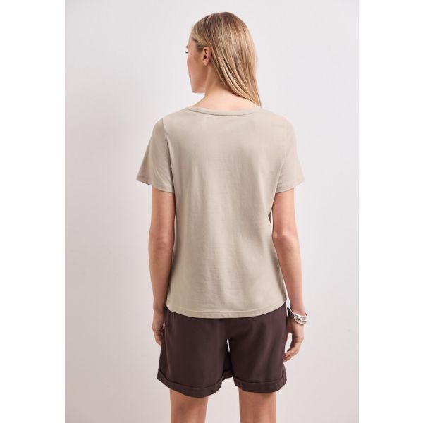 Street One print shirt clay sand 325467 37727