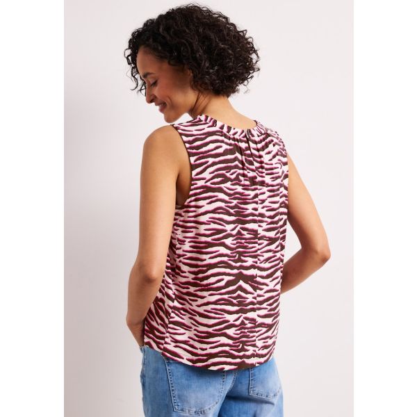 Street One animal print shirt rose 325083 37731