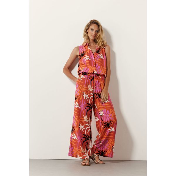 Tramontana print broek terra C05-16-101