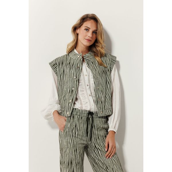 Tramontana zebra gilet greens K01-15-801