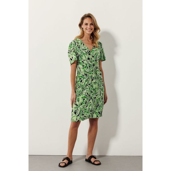 Tramontana print jurk greens D02-16-502