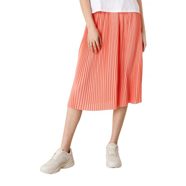 QS plissé rok light orange 2113438 2041